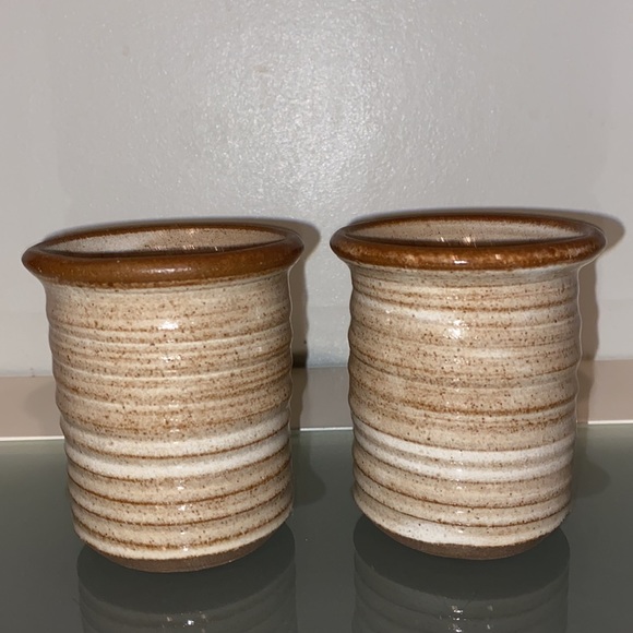 Glazed Hand Crafted Decorative Clay Pitcher and Cup Set-of 2 - Picture 13 of 16